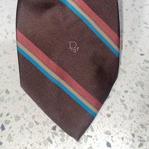 DIOR Multi colored Striped Tie